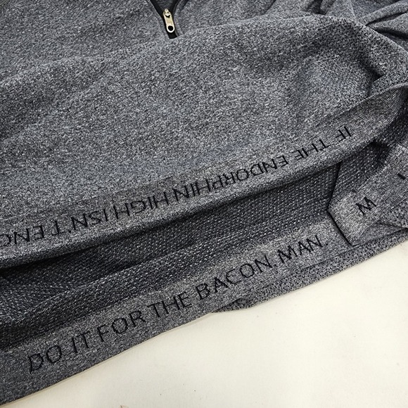 Lululemon Metal Vent Tech Top Men's Medium Half Zip Hooded Long Sleeve‎ Grey - Picture 5 of 6